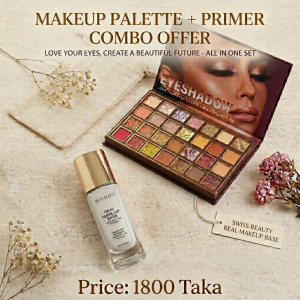 Naughty Makeup Book + Swiss Beauty Highlighting Primer Real Makeup Base