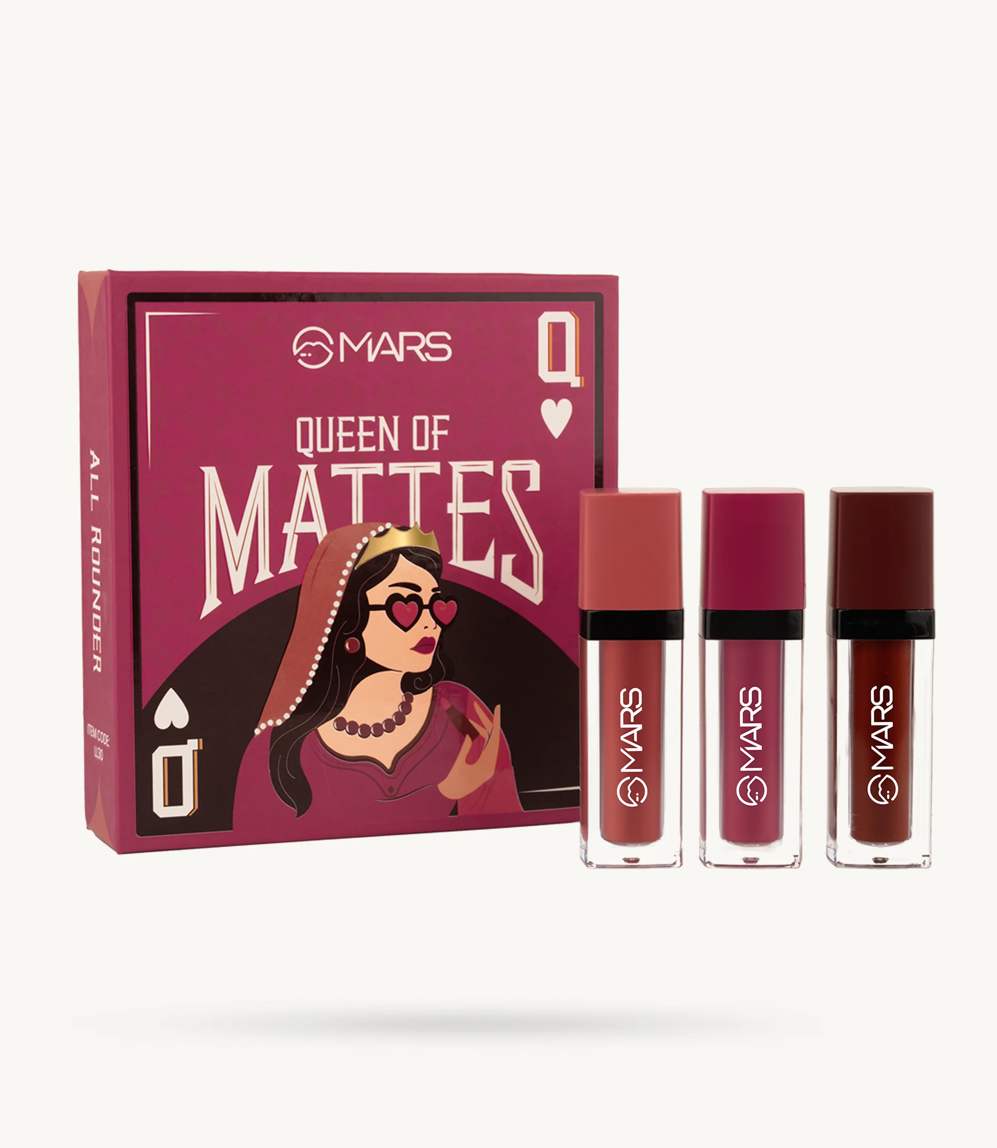 MARS Queen of Mattes Liquid Lipsticks Box Set (All Rounder)