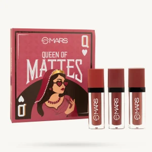 MARS Queen of Mattes Liquid Lipsticks Box Set (Blushed Nudes)