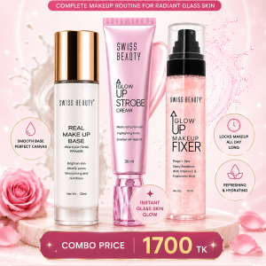 Swiss Beauty Glow Up Makeup Fixer + Primer + Strobe Cream Combo Offer